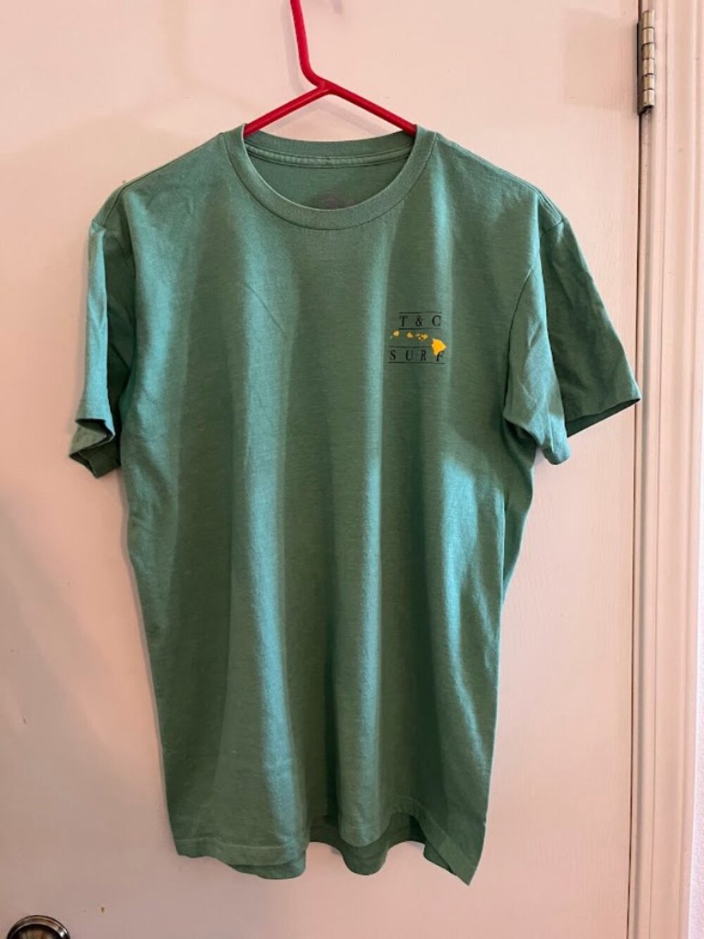 T&C Surf Designs Hawaii True Natives VW Bus Graphic T-Shirt Men's Med Sage Green